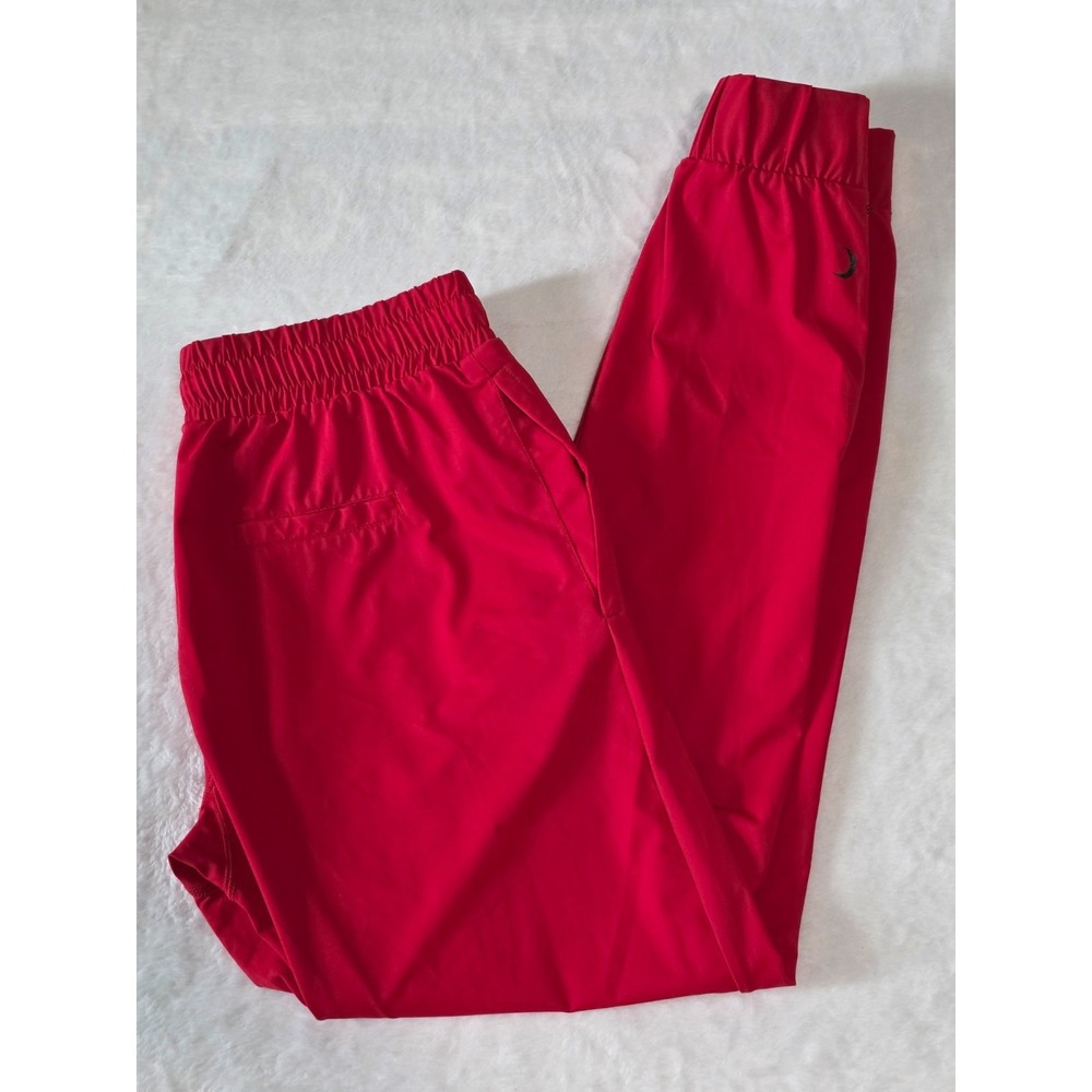 Zyia Active womens XS red everywhere zipper joggers athletic drawstring pockets